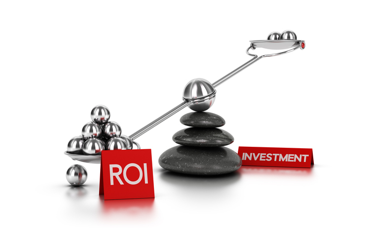 bilancia con guadagno e investimento